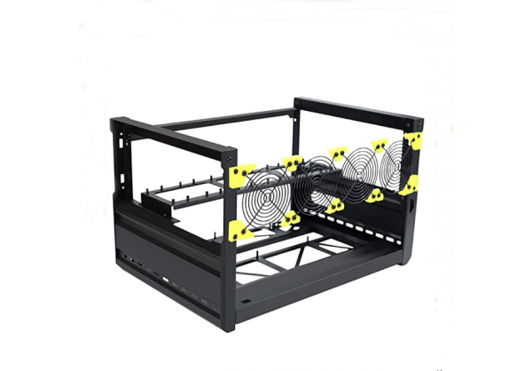 Rig frame Veddha T3 6 GPU Aluminum Rig Open Air Frame Case Easy