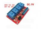 Relay&Relay Module 4 relay module with opto isolation, high and low trigger  5V/9V/12V24V factory