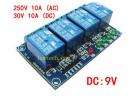 Relay&Relay Module 4-channel relay module expansion board high level trigger  5V/9V/12V/24V factory