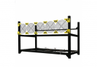 Rig frame VEDDHA Aluminum Stackable Open air Computer Rack 6 GPU frame case V3C 6gpu rig frame un-assemble factory