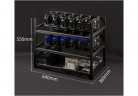 Rig frame 12GPU Rig Rack Aluminum Stackable Min er Case Open Air Frame  factory