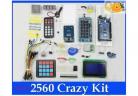 Components kit Electronic Project Starter Kit Mega 2560 Crazy kit RFID lcd SD RTC EEPROM IR Control Matrix keypad w factory