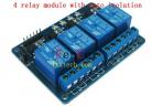 Relay&Relay Module 4 relay module with opto isolation support AVR/51/PIC microcontroller factory