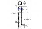 LEDs 3MM photodiode, F3 photosensitive receiver diode transparent (white) colloidal factory