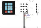 Electronic components 3 * 4 matrix keyboard / membrane switch / MCU extended keyboard / keypad control panel factory